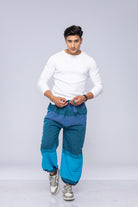 Man wearing Stack Harem Pants