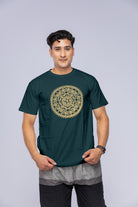 Green mandala t-shirt on man